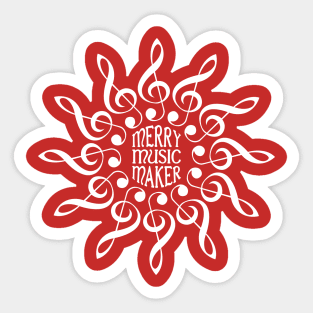 Merry Music Maker Sticker